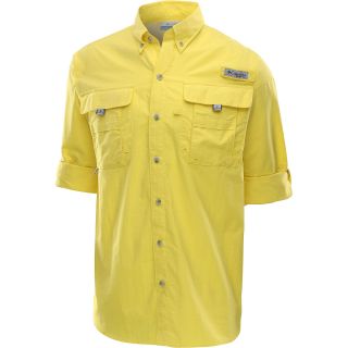 COLUMBIA Mens Bahama II Long Sleeve Woven Shirt   Size 2x Tall, Sunlit Yellow