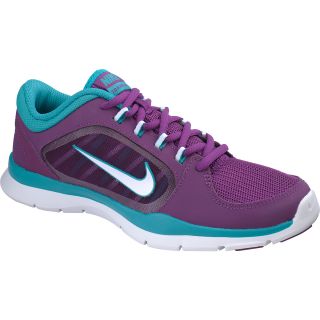 NIKE Womens Flex Trainer 4 Running Shoes   Size 6, Purple/white