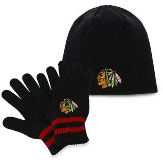 47 BRAND Youth Chicago Blackhawks Team Player Knit Hat And Glove Set