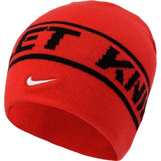 NIKE Mens Rutgers Scarlet Knights Sideline Players Knit Hat, Red
