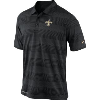 NIKE Mens New Orleans Saints Dri Fit Pre Season Polo Shirt   Size Small,
