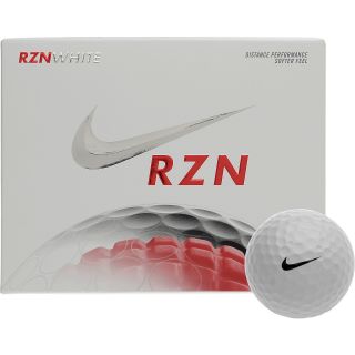 NIKE RZN White Golf Balls   12 Pack, White