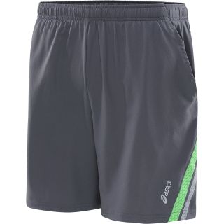 ASICS Mens 2 N 1 Shorts   Size Xl, Steel/green