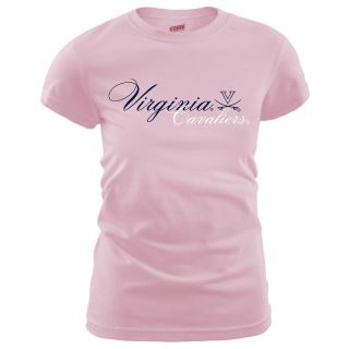 MJ Soffe Womens Virginia Cavaliers T Shirt   Soft Pink   Size Large, Virginia