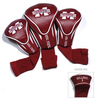 Team Golf Mississippi State University Bulldogs 3 Pack Contour Head Covers