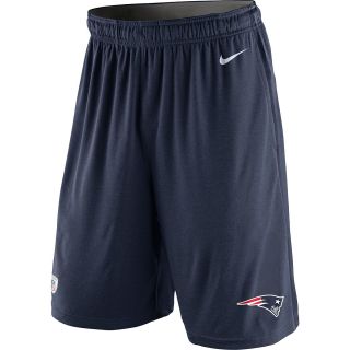 NIKE Mens New England Patriots Dri FIT Fly Shorts   Size Xl, Navy/white