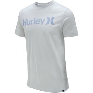 HURLEY Mens One & Only Push Thru Short Sleeve T Shirt   Size Large, Mineral