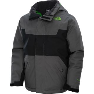 THE NORTH FACE Boys Insulated Hex F X Jacket   Size Small, Black/graphite