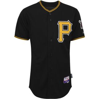 Majestic Athletic Pittsburgh Pirates Blank Authentic Alternate Cool Base Black