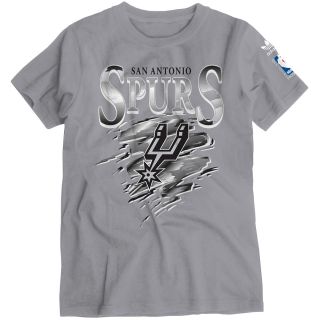 adidas Youth San Antonio Spurs Retro Short Sleeve T Shirt   Size Large,