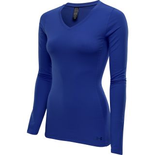 UNDER ARMOUR Womens ColdGear Infrared Long Sleeve V Neck Top   Size Small,