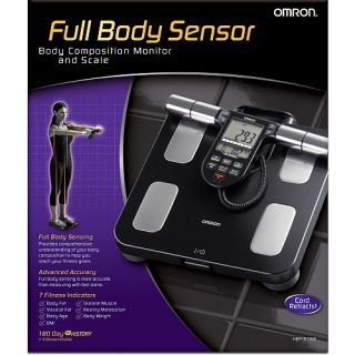 Omron HBF 516B Full Body Sensor Body Composition Monitor with Scale, 7 Fitness