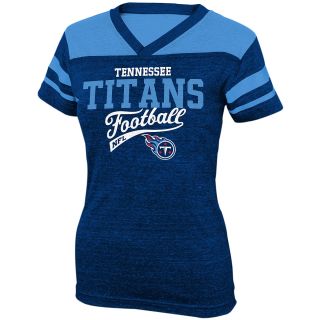 NFL Team Apparel Girls Tennesse Titans Burn Out Jersey Short Sleeve T Shirt  