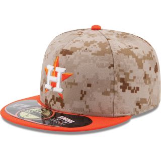NEW ERA Mens Houston Astros Memorial Day 2014 Camo 59FIFTY Fitted Cap   Size