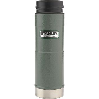 STANLEY Classic One Hand Vacuum Mug   16 oz   Size 16oz, Green