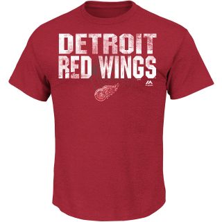 MAJESTIC ATHLETIC Youth Detroit Red Wings Pumped Up Short Sleeve T Shirt   Size