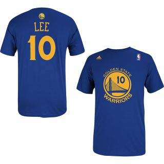 adidas Mens Golden State Warriors David Lee Name And Number Short Sleeve T 
