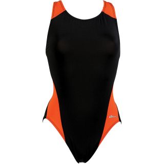 Dolfin Ocean Panel Performance Back   Size 34, Black/orange (7707S 953 34)