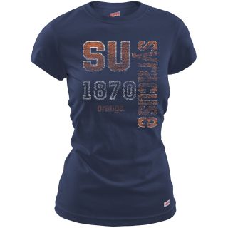 MJ Soffe Womens Syracuse Orange T Shirt   Navy   Size Large, Syracuse Orange