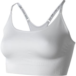UNDER ARMOUR Womens Essential Seamless Bra   Size XS/Extra Small, White/silver