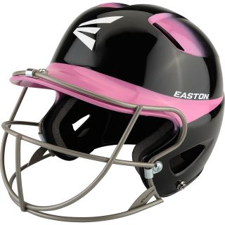 EASTON Natural Two Tone Softball Senior Batting Helmet   Size Sr, Black/pink