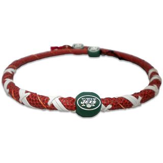 Gamewear New York Jets Classic Spiral Genuine Football Leather Necklace
