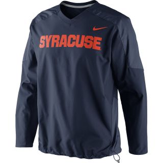 NIKE Mens Syracuse Orange Dri FIT Pullover Long Sleeve Crew Wind Jacket   Size