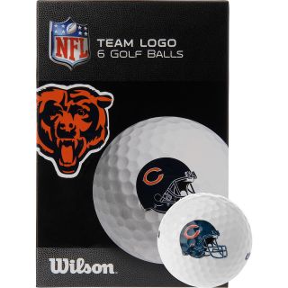 WILSON Chicago Bears Golf Balls, White