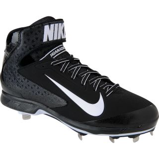 NIKE Mens Huarache Pro Mid Baseball Cleats   Size 10, Black/white