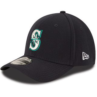 NEW ERA Mens Seattle Mariners Team Classic 39THIRTY Stretch Fit Cap   Size