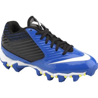 NIKE Boys Vapor Shark Low Football Cleats   Size 13, Black/blue