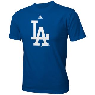 adidas Youth Los Angeles Dodgers Team Logo Short Sleeve T Shirt   Size Medium,