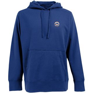 Antigua Mens New York Mets Signature Hooded Pullover Sweatshirt   Size