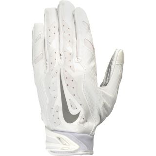 NIKE Adult Vapor Jet 3.0 Football Gloves   Size Small, White/grey