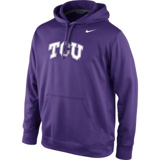 NIKE Mens TCU Horned Frogs KO Pullover Hooded Sweatshirt   Size Medium, New
