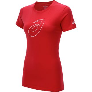 ASICS Profile Short Sleeve T Shirt   Size Large, Red/white