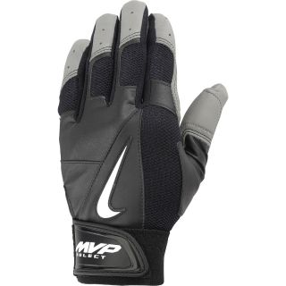 NIKE Adult MVP Select Batting Gloves   Size Xl, Black/grey