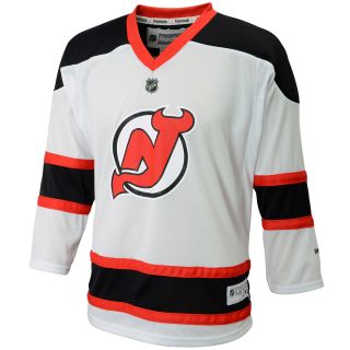 REEBOK Youth New Jersey Devils Replica White Color Jersey   Size S/m, White