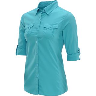 ALPINE DESIGN Womens Long Sleeve Sun Shirt   Size Medium, Columbia