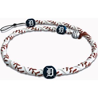 Gamewear Detroit Tigers Classic Frozen Rope Genuine Baseball Leather Necklace