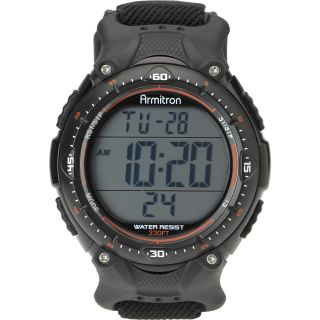 ARMITRON Mens 40/8159 Chronograph Digital Sport Watch, Black