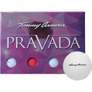 TOMMY ARMOUR Womens Pravada Golf Balls   12 Pack, White/pink
