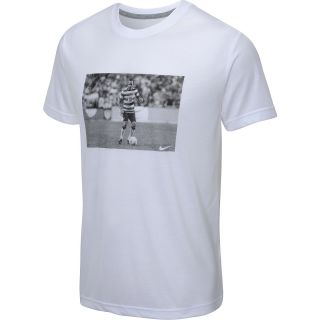 NIKE Mens Donovan Photo Short Sleeve T Shirt   Size Xl, White