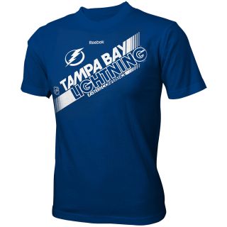 REEBOK Youth Tampa Bay Lightning Pro Slant Team Color HD Long Sleeve T Shirt  
