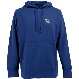 Antigua Mens Kansas Jayhawks Signature Hooded Pullover Sweatshirt   Size