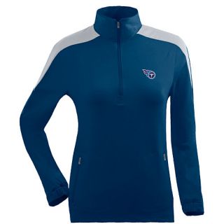 Antigua Womens Tennessee Titans Succeed Front Fleece Half Zip Pullover   Size