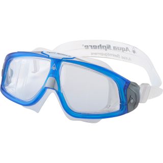 AQUA SPHERE Seal 2.0 180 Degree Goggles   Size Large, Clear Blue