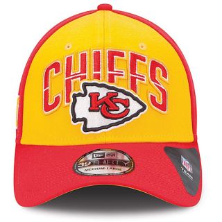 NEW ERA Mens Kansas City Chiefs Draft 39THIRTY Stretch Fit Cap   Size M/l, Red