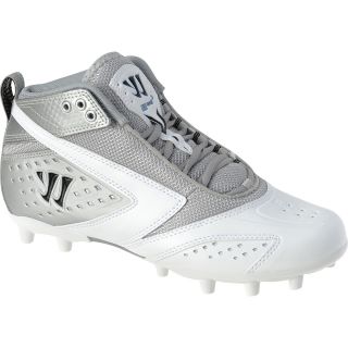 WARRIOR Mens Burn 2nd Degree 2.0 Cleats   Size 11, White/silver