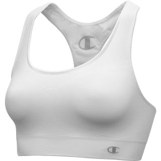 CHAMPION Womens Double Dry Seamless Sports Bra   Size Medium, White